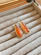 Pendientes lagrima big naranja