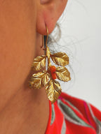 Pendientes Hoja Coral