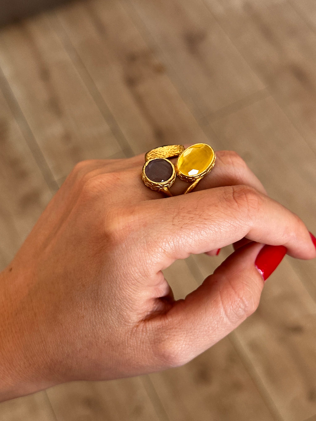 Anillo La Nuit Tricolor
