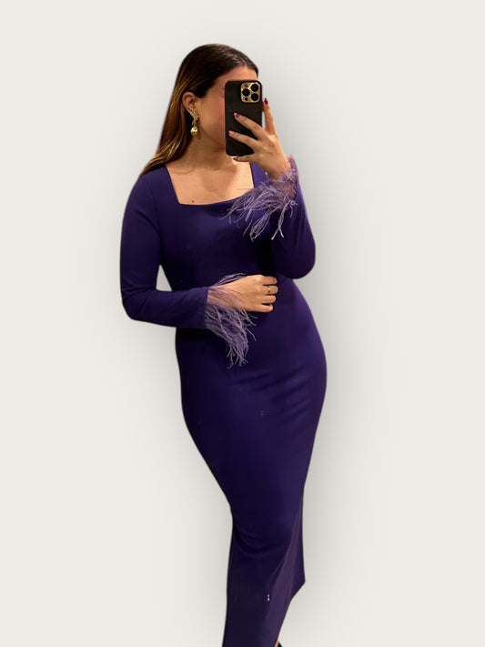 Vestido Sofía Morado Oscuro