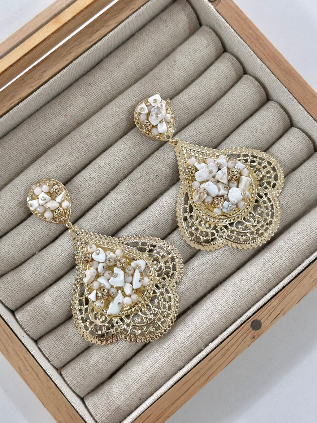Pendientes Alhambra Blanco