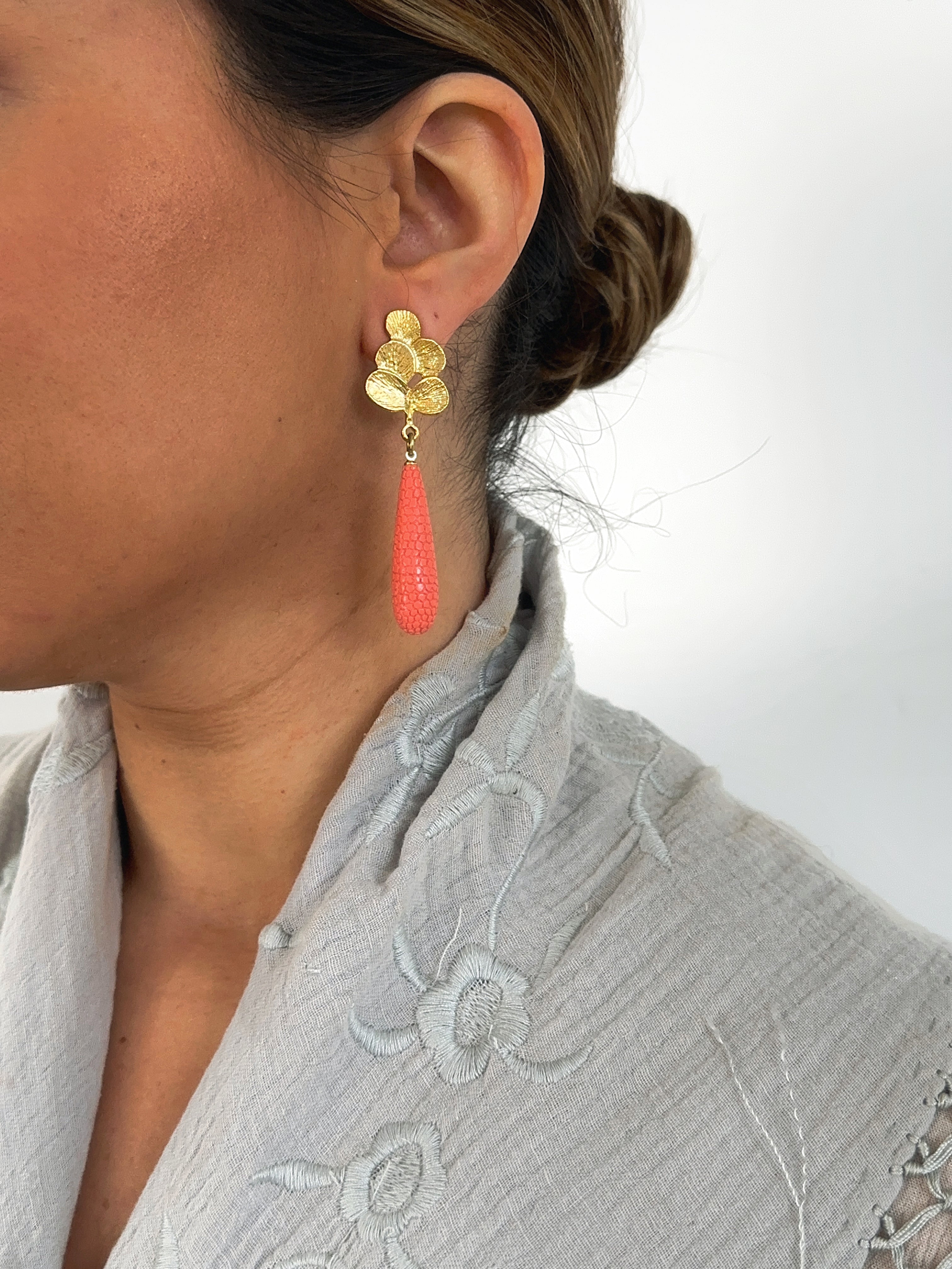 Pendientes Matilda Coral