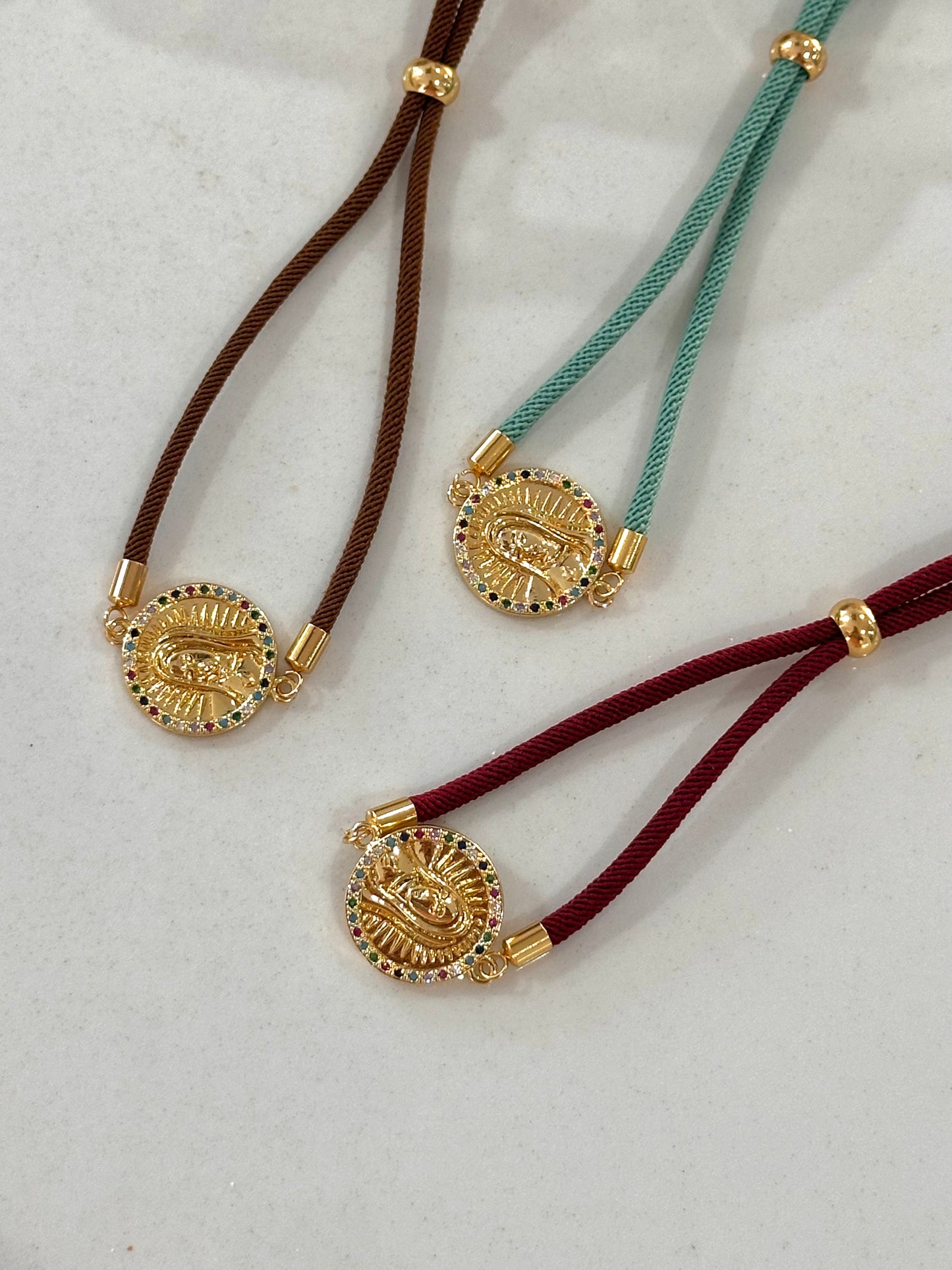 Pulsera Medalla Virgen Sagrado Corazón