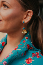 Pendientes Tulipán Azulon