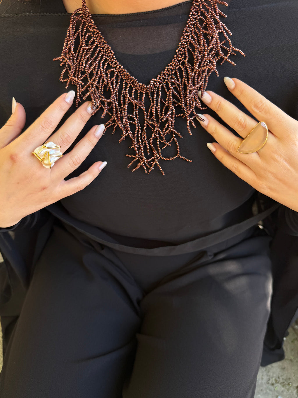 Collar Sofía Marrón