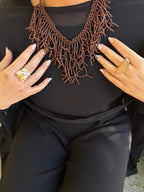 Collar Sofía Marrón