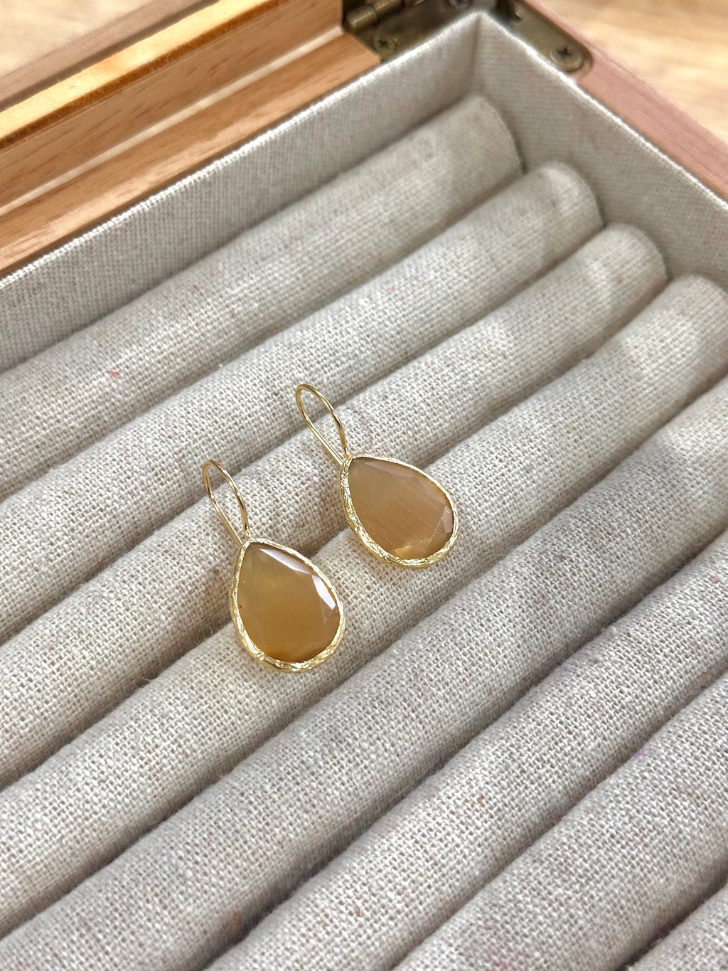 Pendiente lagrima tierra