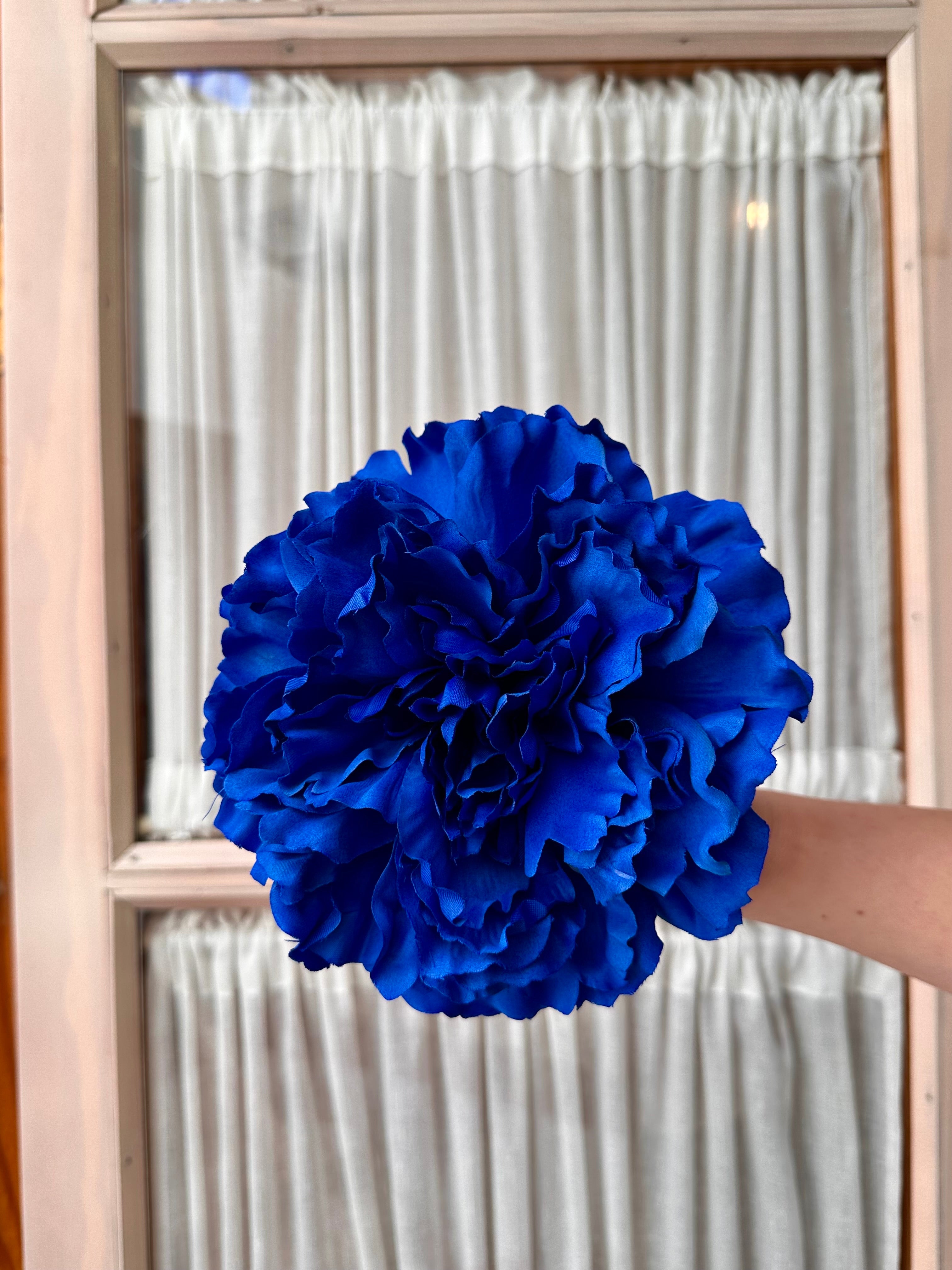 Peonia grande azul electrico