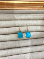 Pendientes lagrima celeste