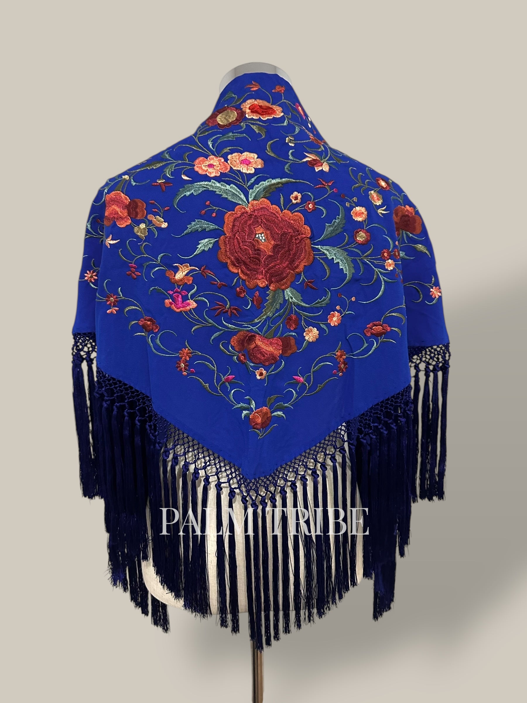 Mantoncillo Jaleo Azul Eléctrico con rosado