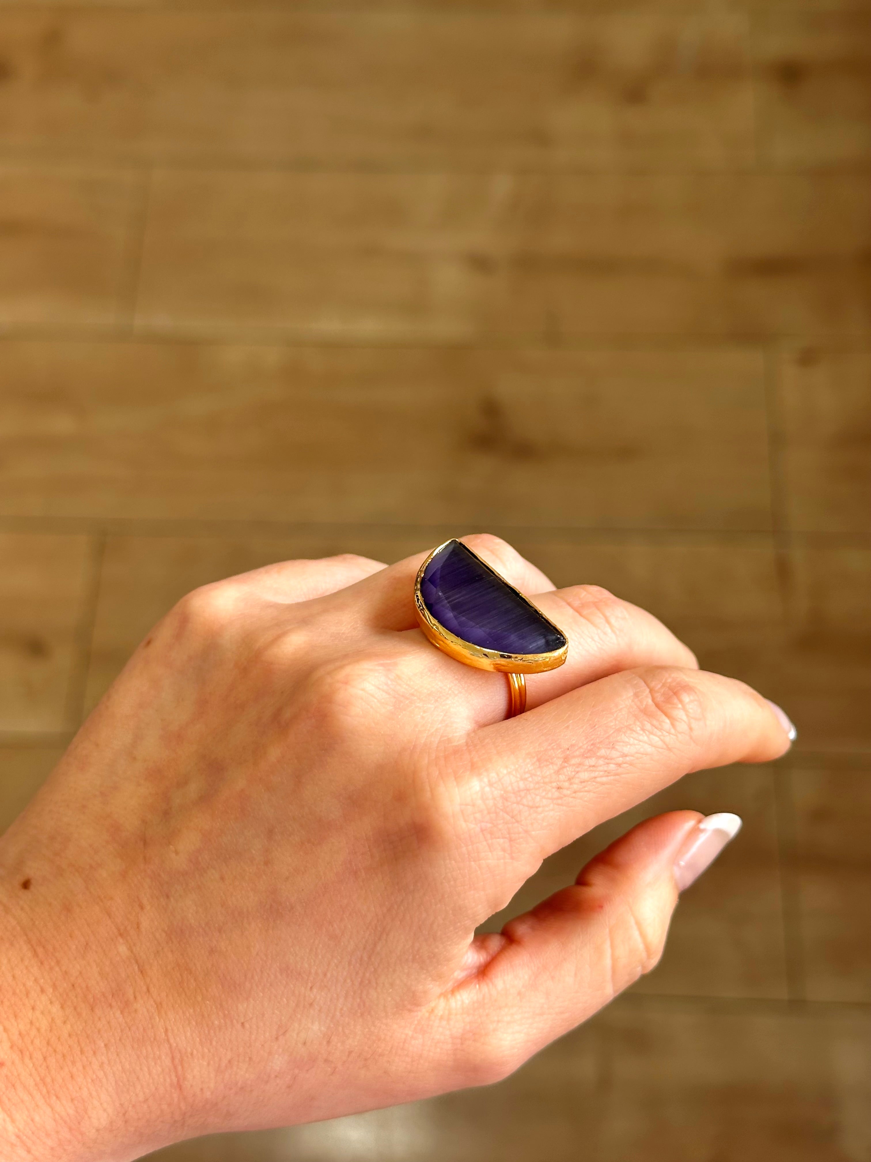 Anillo Afrodita Maxi Amatista