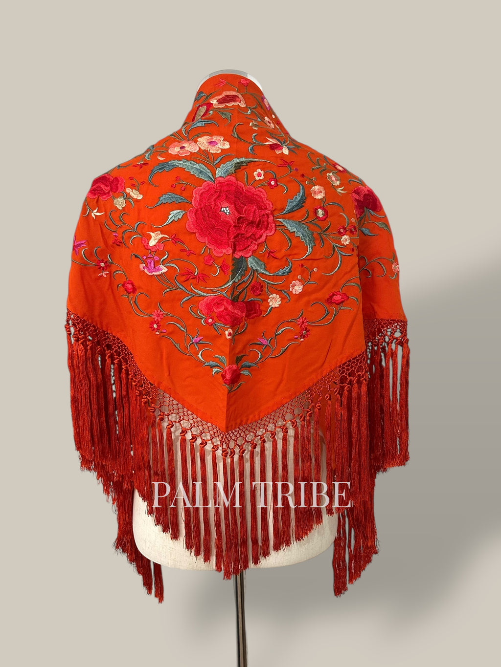 Mantoncillo Jaleo naranja con rojo