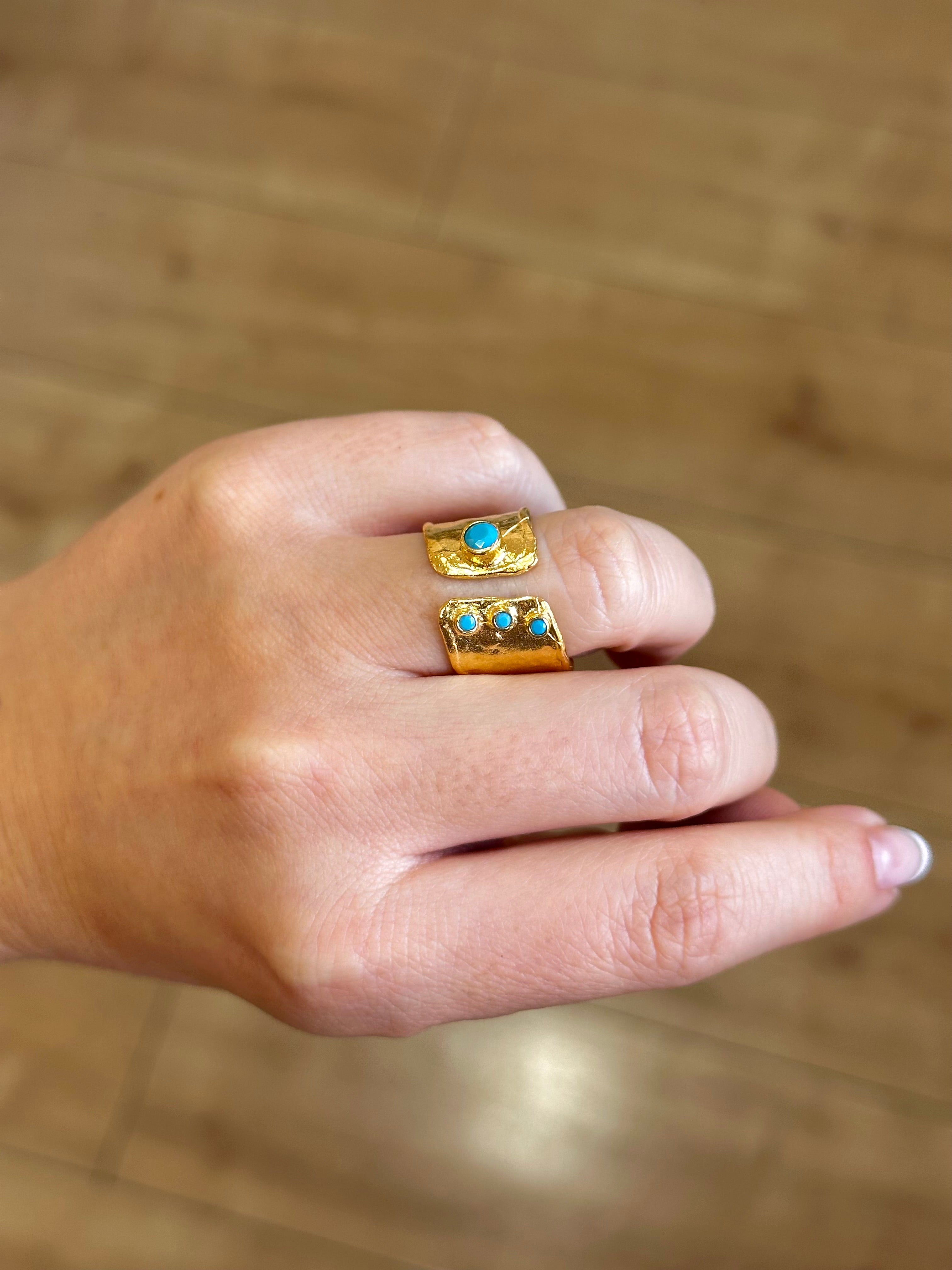 Anillo Martini Celeste