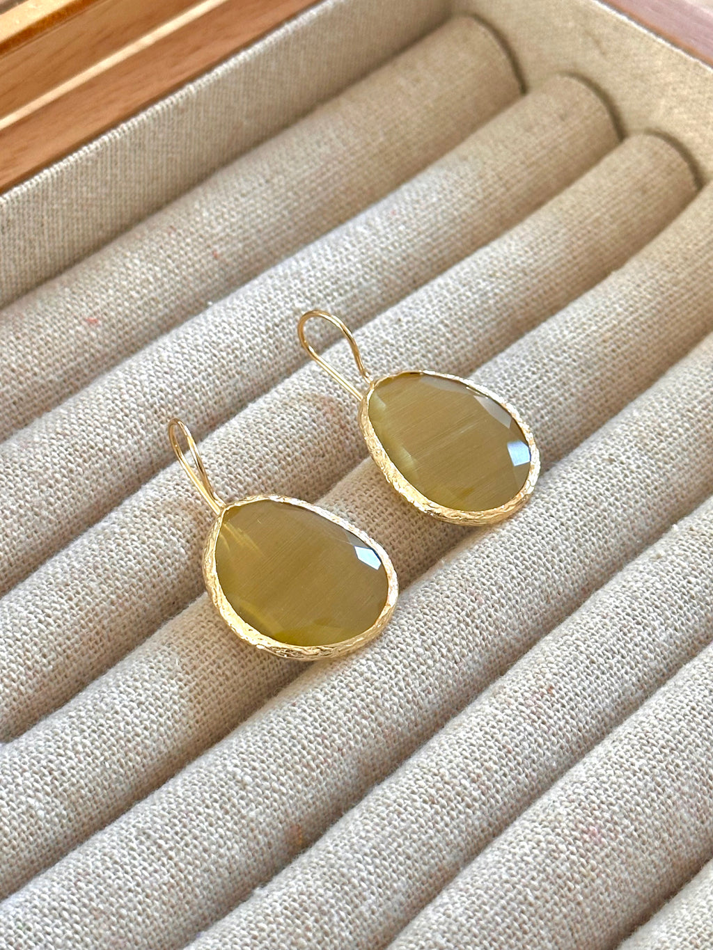 Pendientes Óvalo Tierra