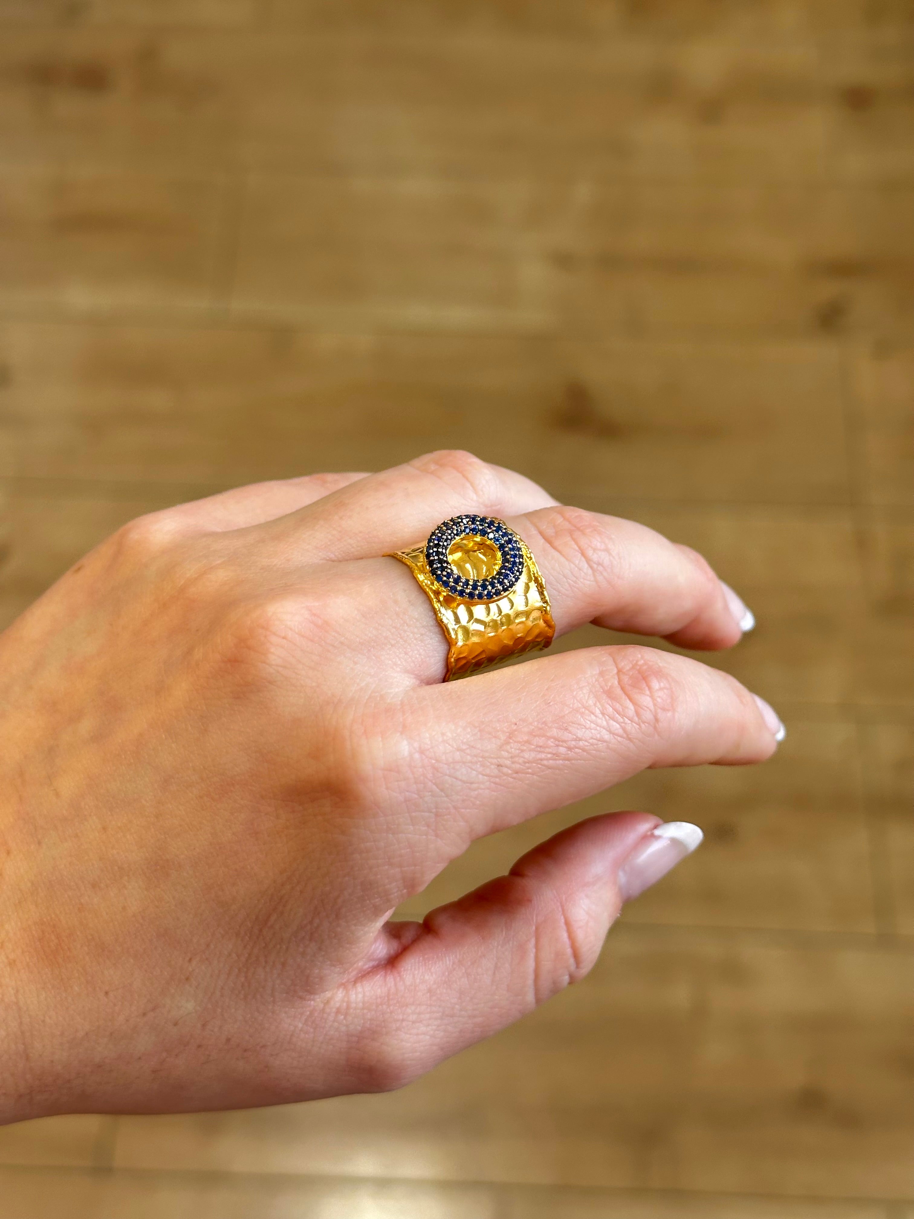 Anillo Maestranza Azul