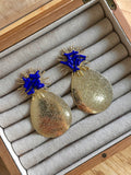 Pendientes Corales Azul Eléctrico