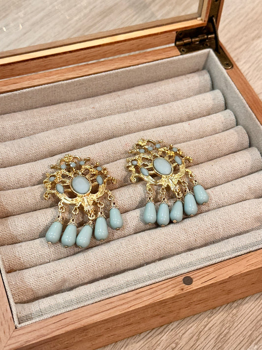 Pendientes menina celeste