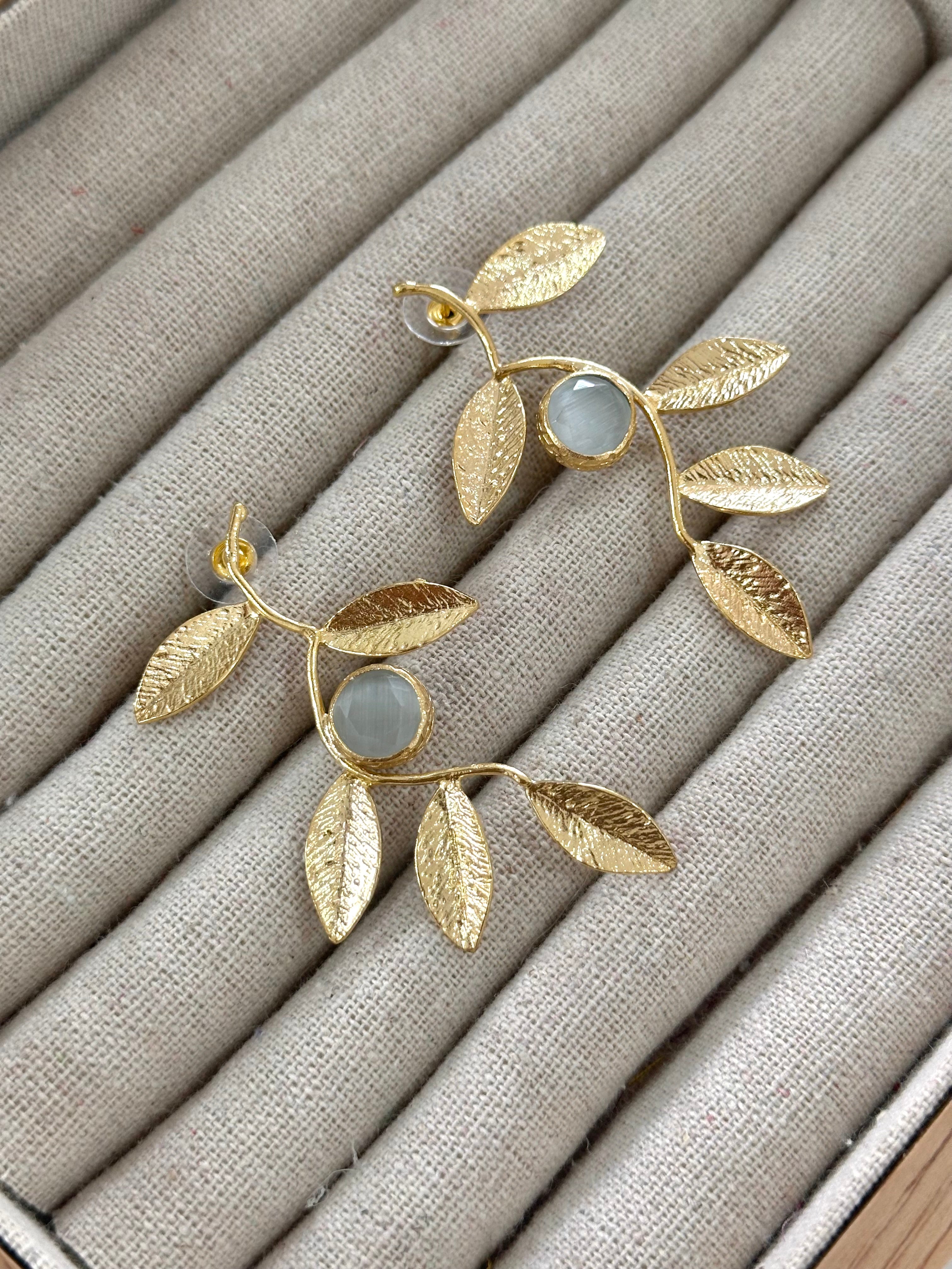 Pendientes Olivo Blanco