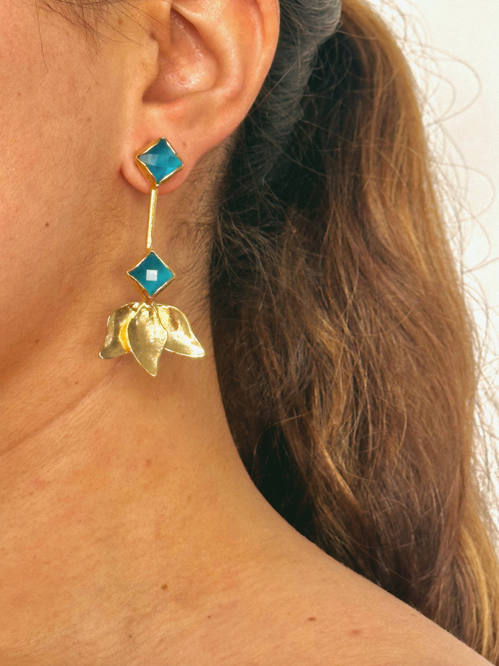 Pendientes Tulipán Azulon