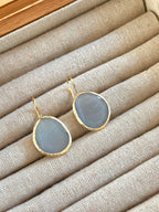 Pendientes Óvalo Blanco