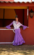 Vestido de flamenca - Modelo Lola Plumeti Lila
