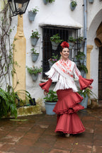 Vestido Carmesí Teja/ Coral