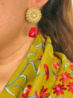 Pendientes Ingrid Rojo