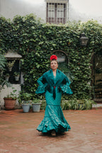 Vestido Triana Verde Turquesa