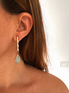 Pendientes Bali Verde Jabonoso