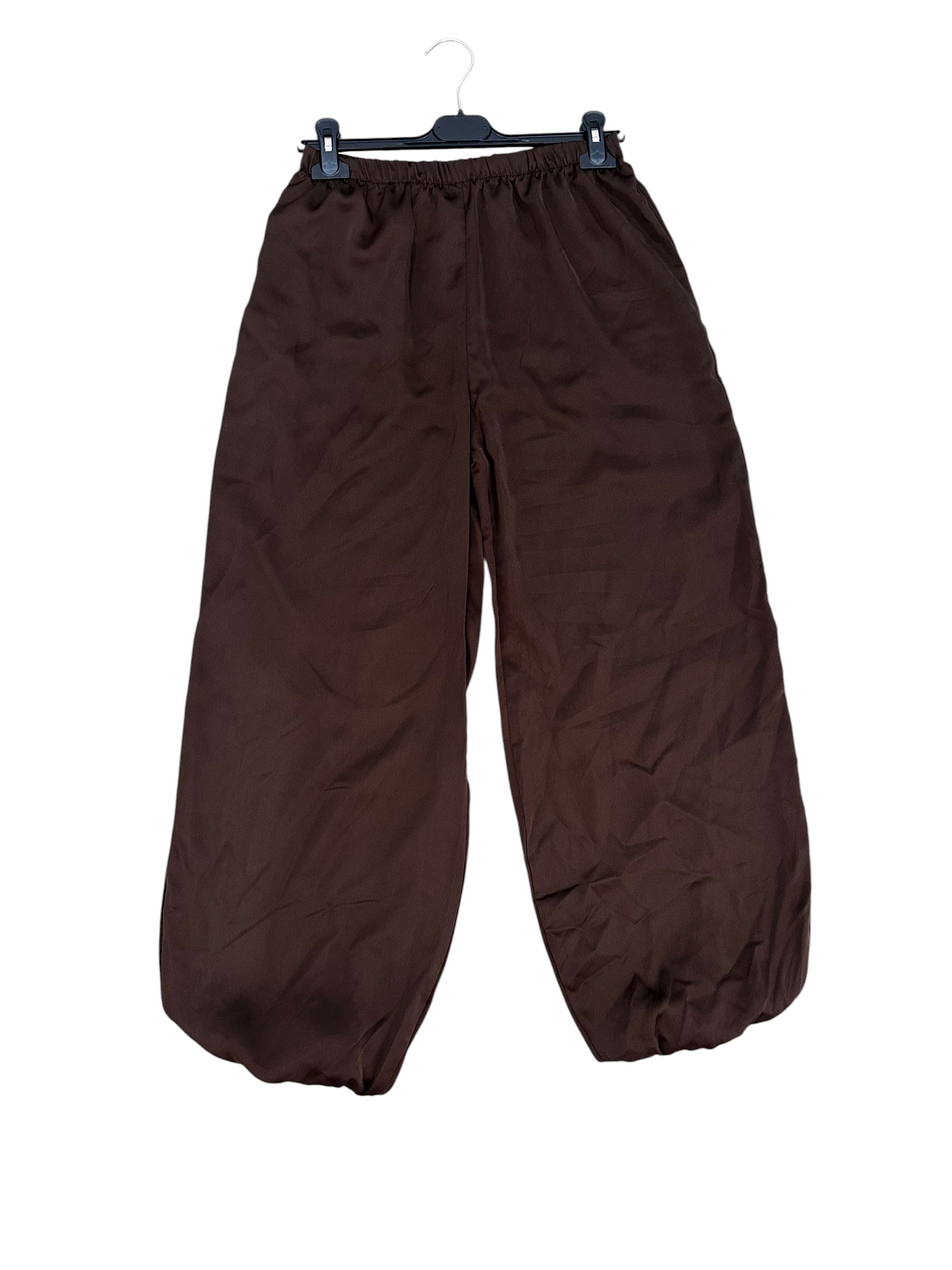 Pantalón Satinado bombacho Marrón