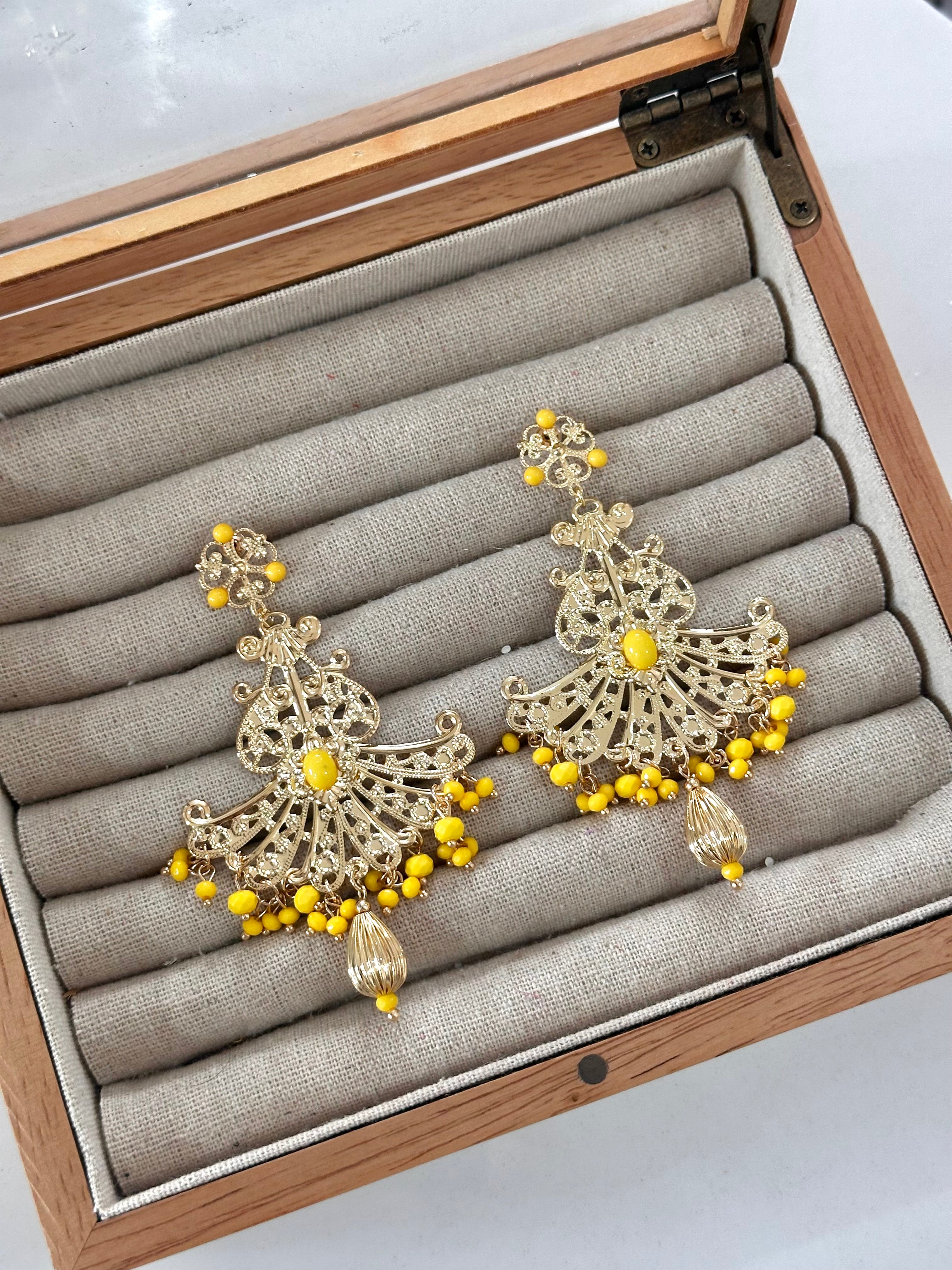 Pendientes Triana Amarillo