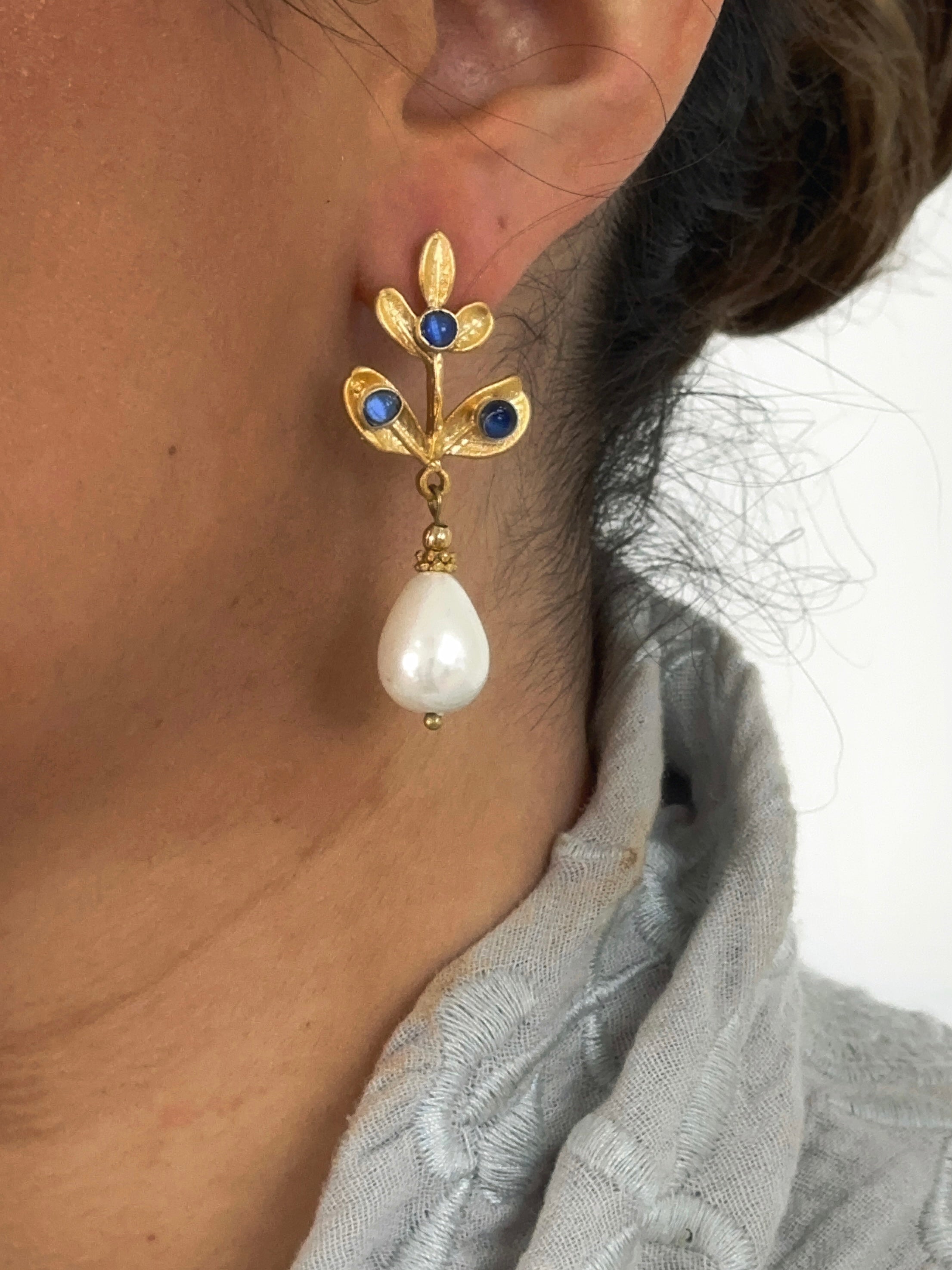 Pendientes Laurel Royal Blue