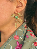 Pendientes Olivo Verde