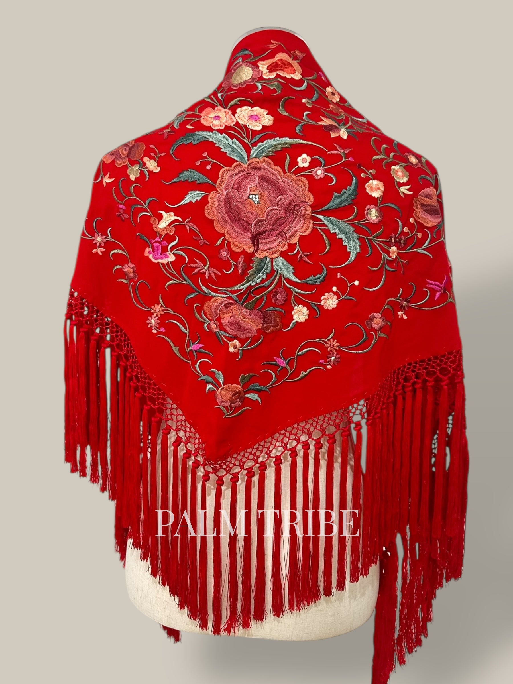 Mantoncillo Jaleo rojo con rosados