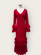 Vestido Sevilla Burdeos