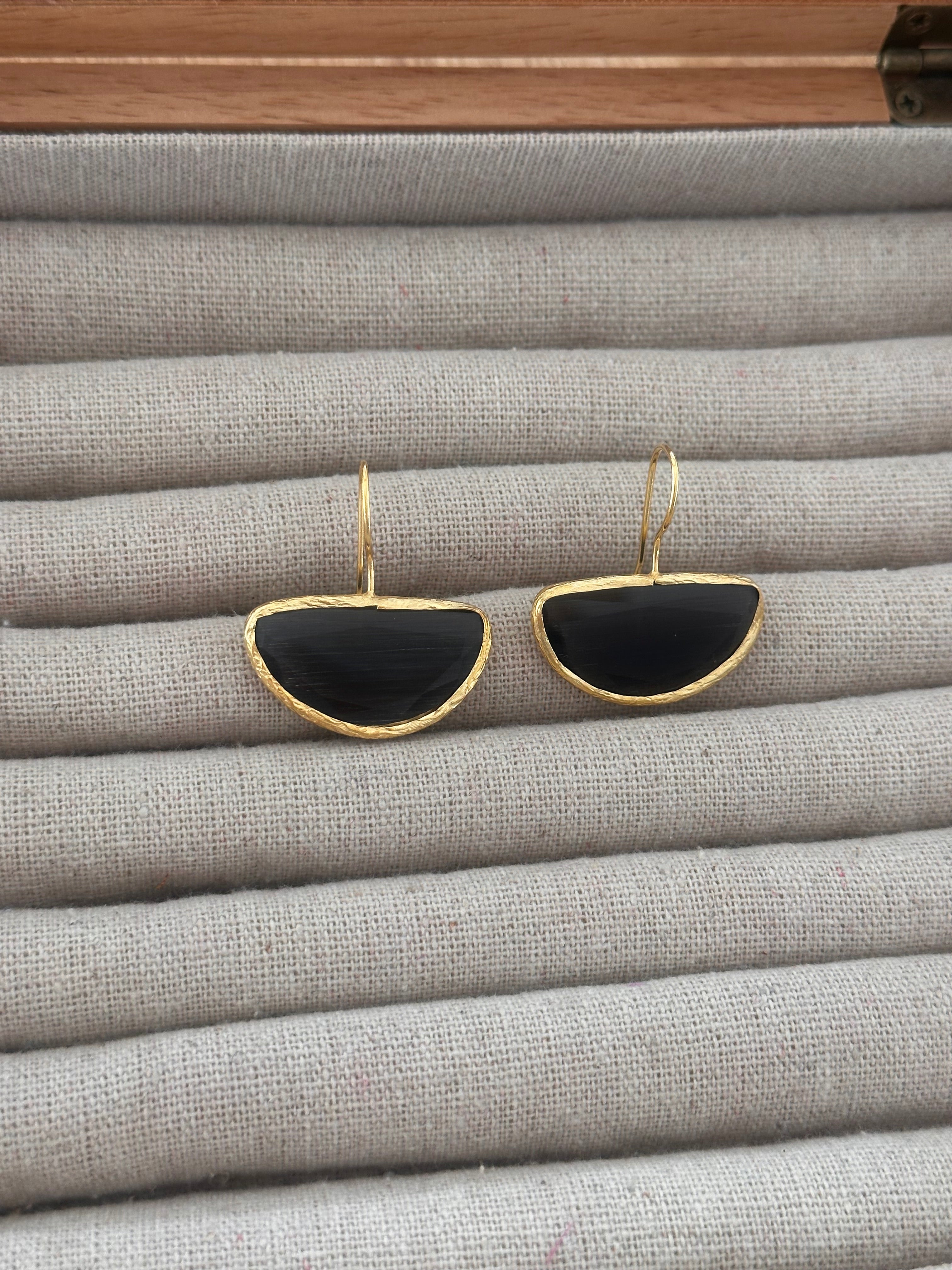 Pendientes Afrodita big negros