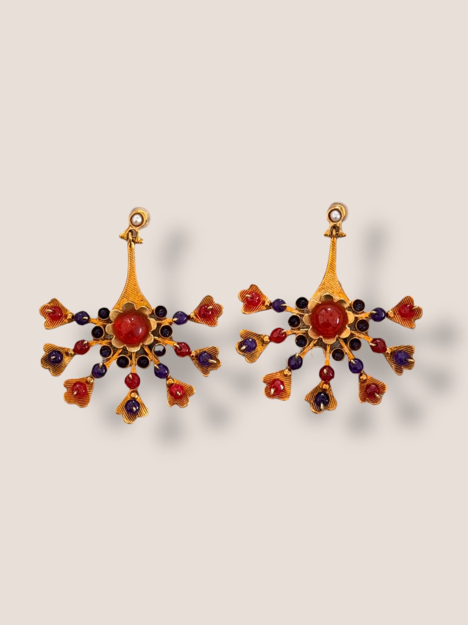 Pendientes Patricia Rojo y morado