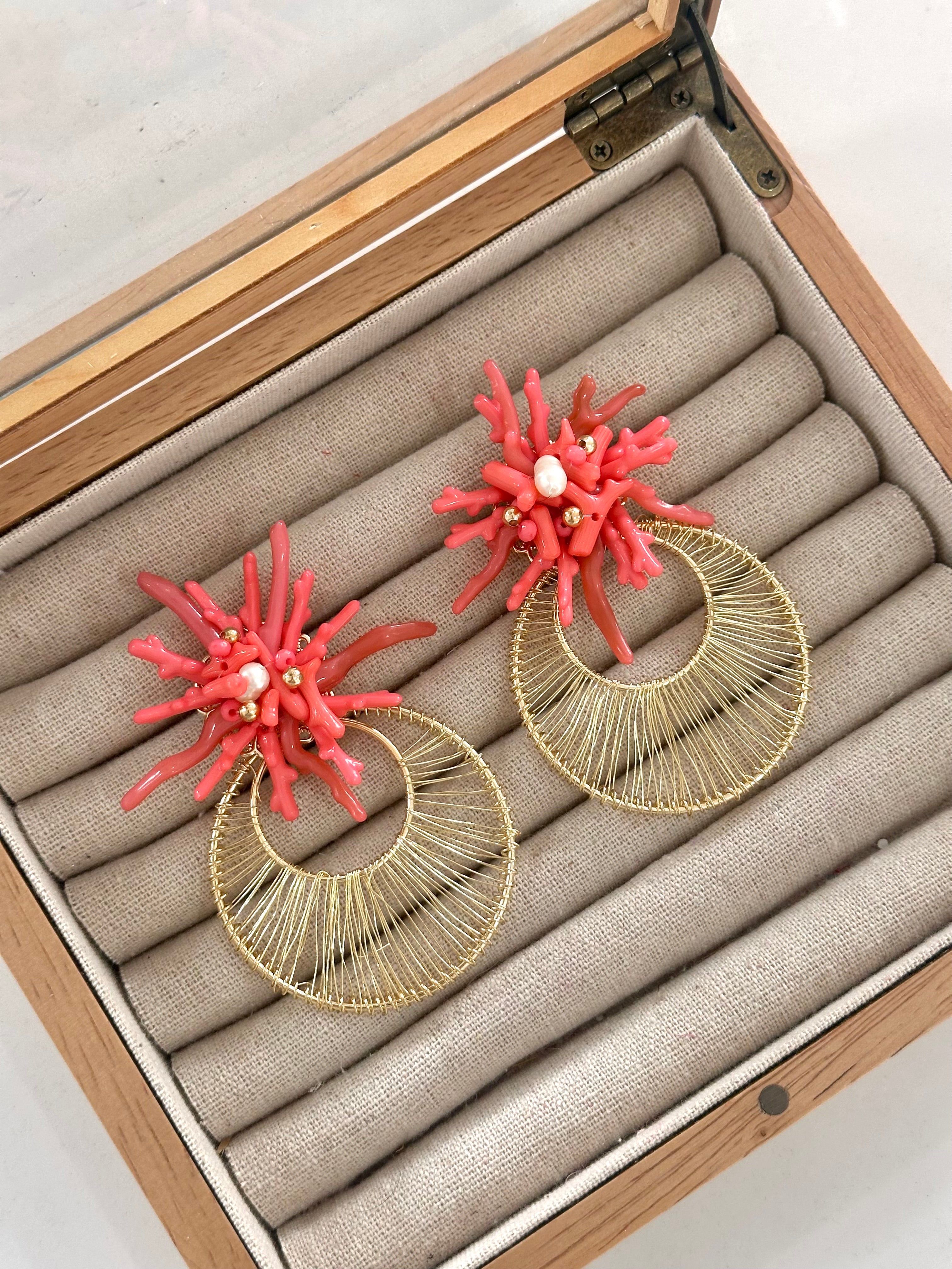 Pendientes Marbella Coral