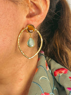 Pendientes Matilda Marrón y Azul