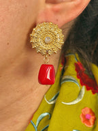 Pendientes Ingrid Rojo