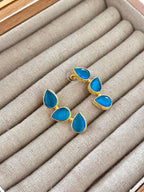 Pendientes Trío Piedra Azulon