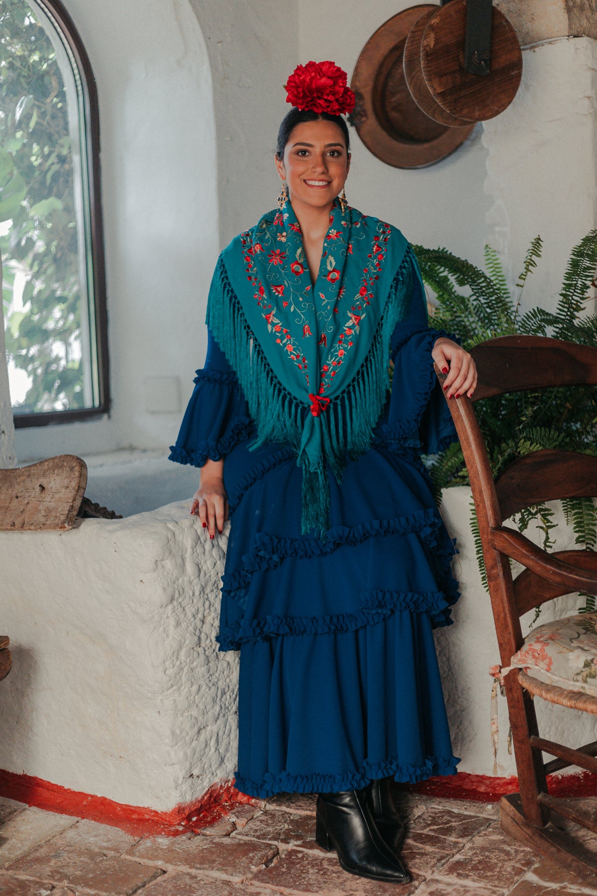 Vestido Soleá Azul Eléctrico