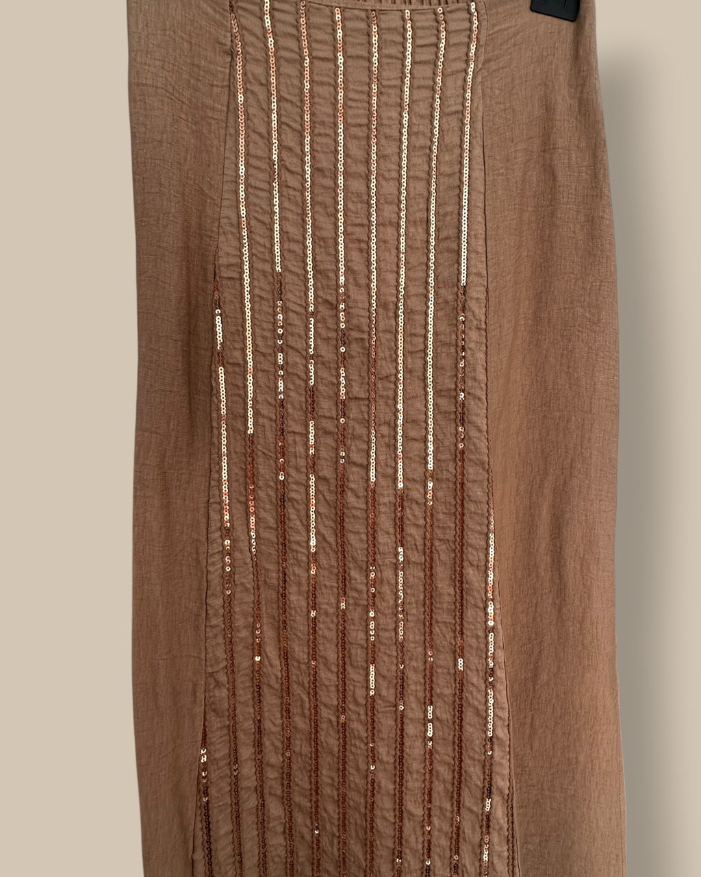 Falda Lentejulas Camel