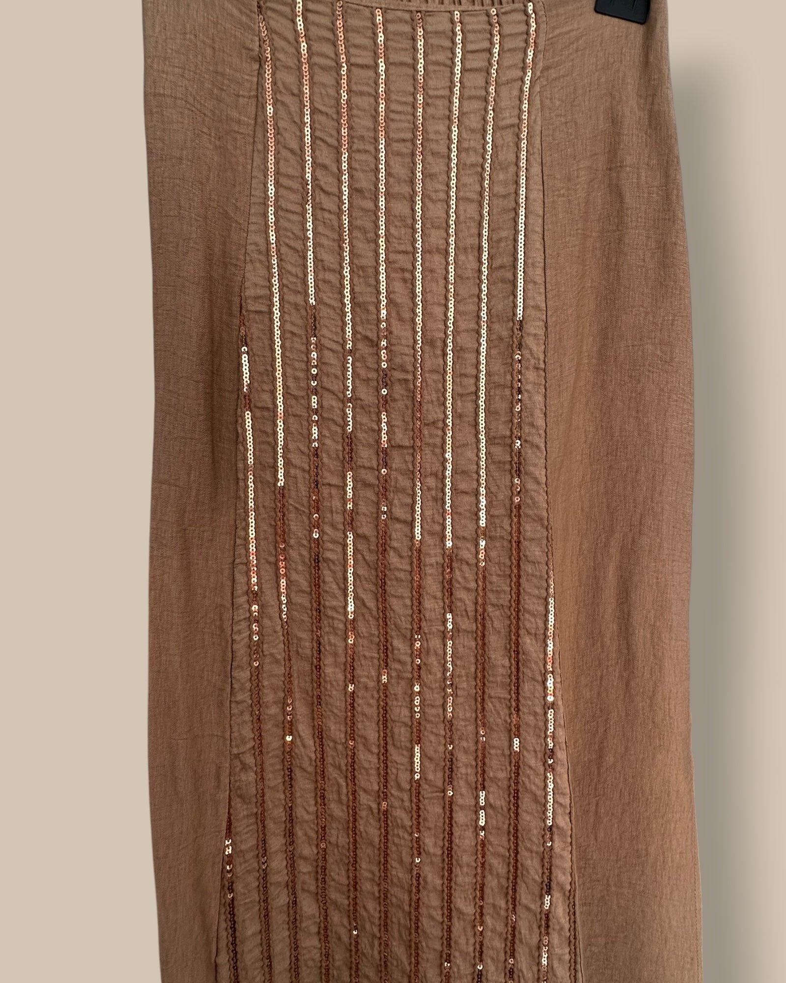 Falda Lentejulas Camel