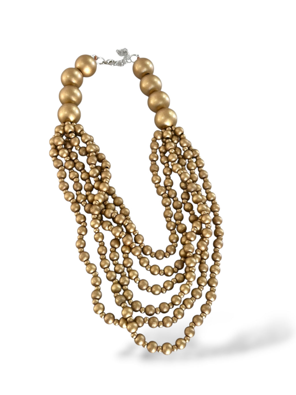 Collar Madera Dorado