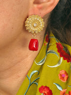 Pendientes Ingrid Rojo