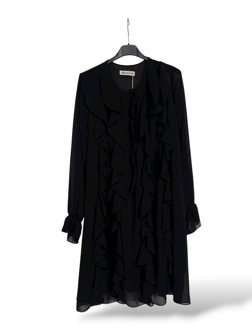 Vestido Chorreras negro