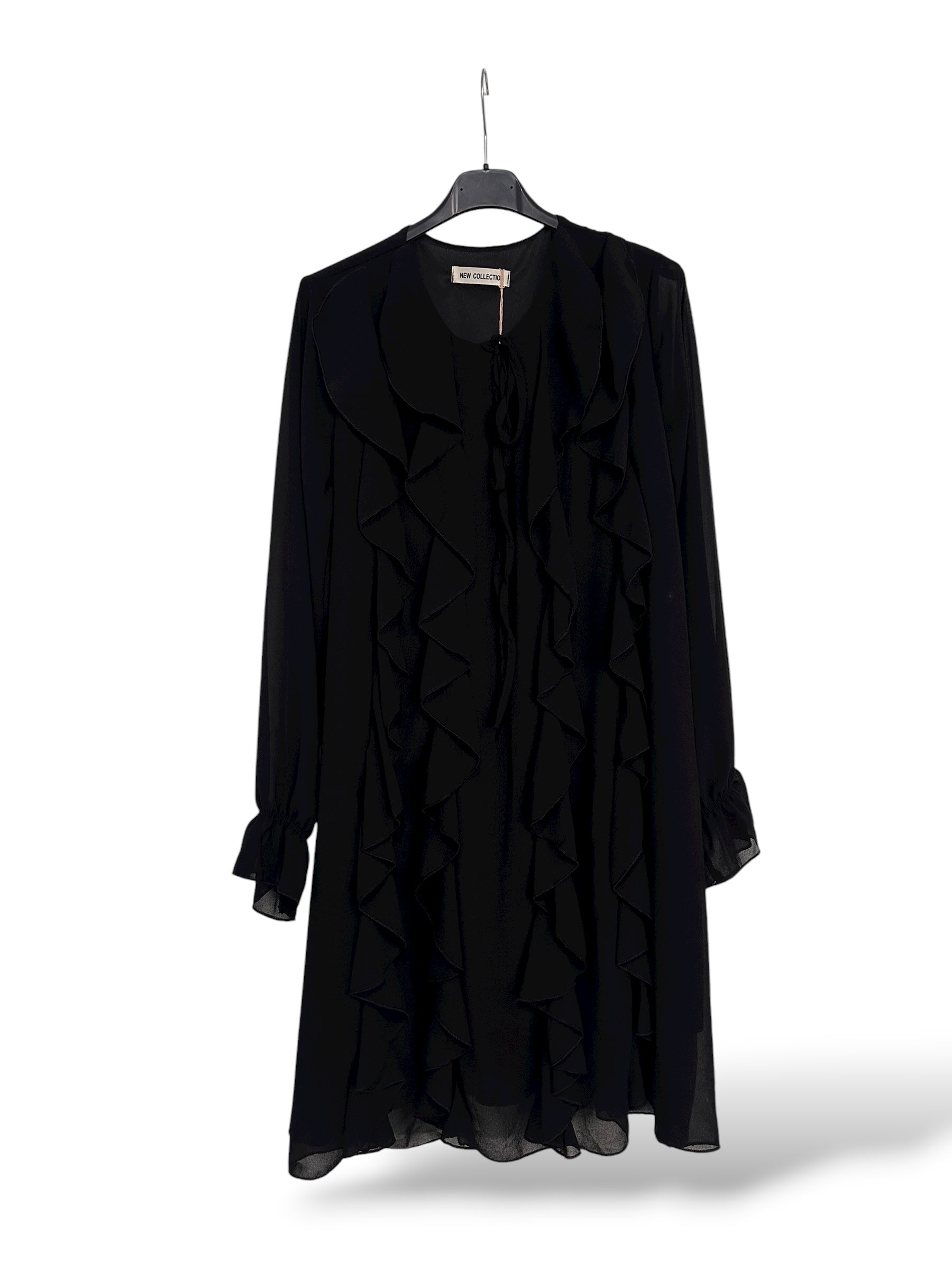 Vestido Chorreras negro