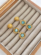 Pendientes Isla Cristina Azul Claro