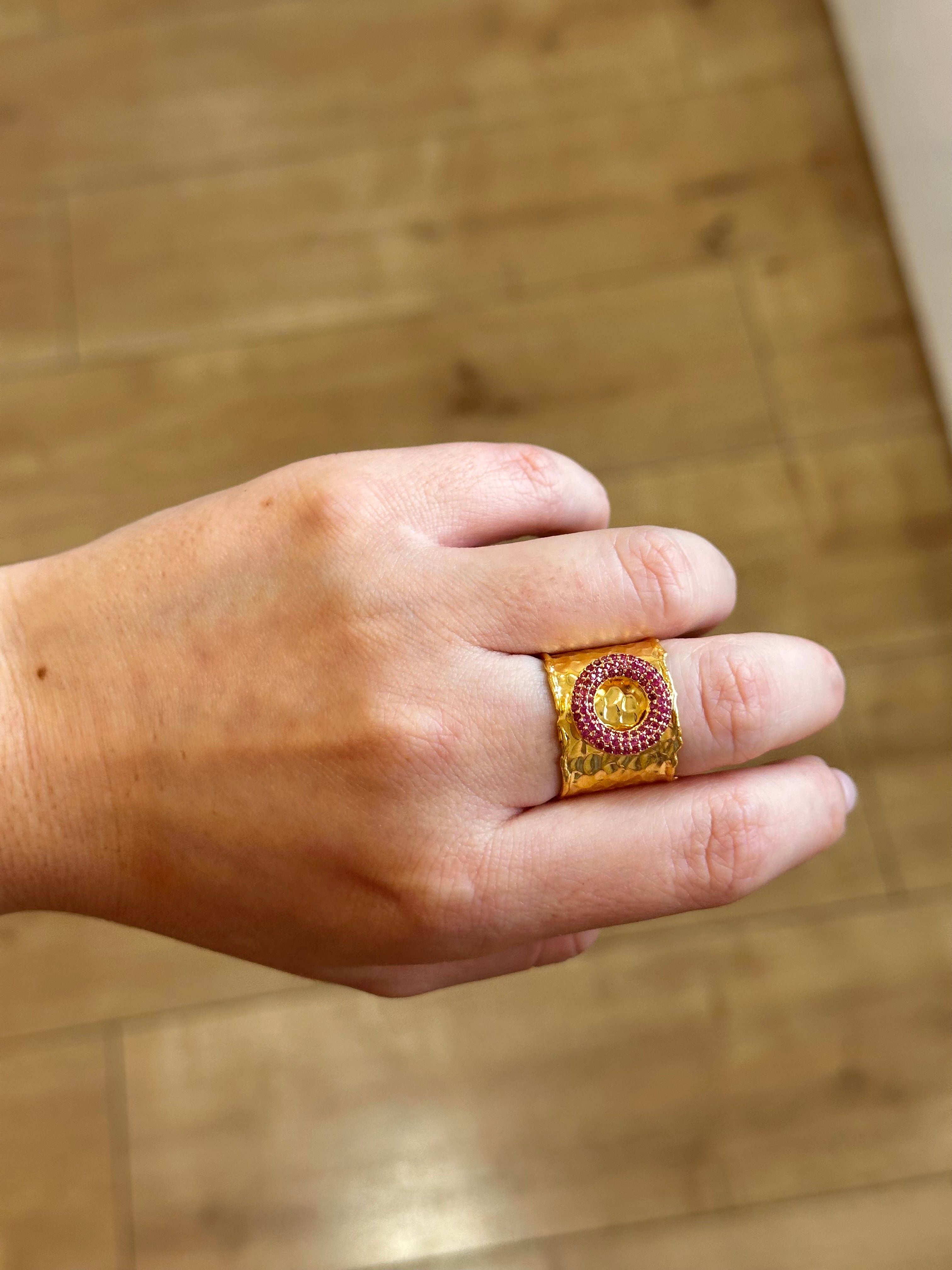 Anillo Maestranza Fucsia